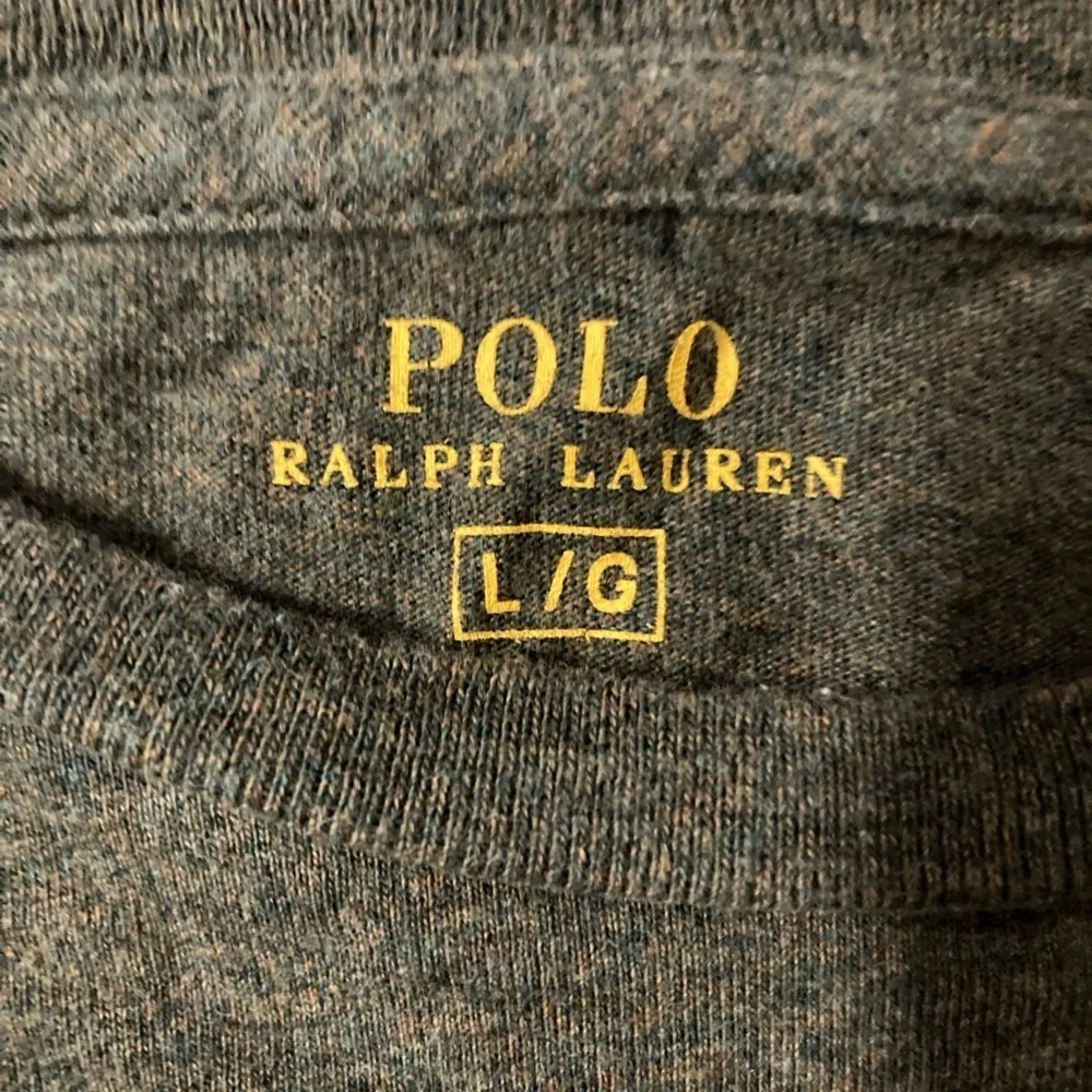 Polo Ralph Lauren Men’s Large Long‎ Sleeve Green Shirt with Orange Pony